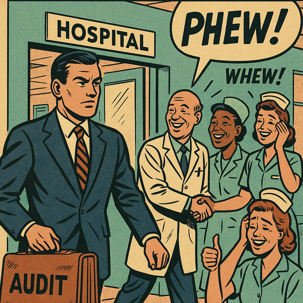 hospital compliance audit leaving